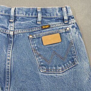 Wrangler Jeans Men's 34x34 Fits 32x32 Blue 13MWZ Cowboy Cut Western Cowboy Rodeo